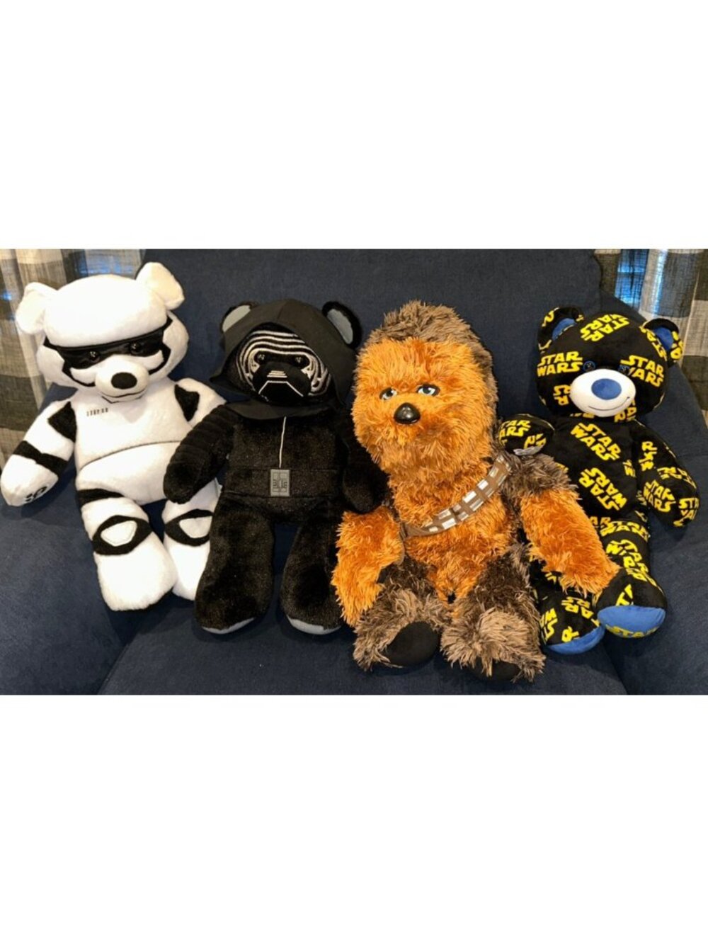 4 Star Wars Build-a-Bear 17" Plush Storm Trooper Chewbacca  Kylo Ren  BAB Lot